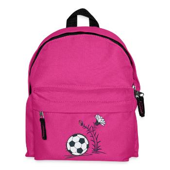 Fußball als Kaktus - Kinder Rucksack - Fuchsia - Vorne