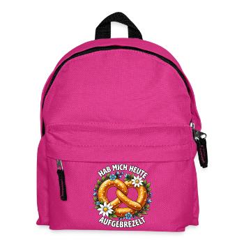 Aufgebrezelt - Kinder Rucksack - Fuchsia - Vorne