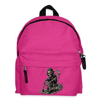 Sensenmann am Gehwagen - Kinder Rucksack - Fuchsia - Vorne