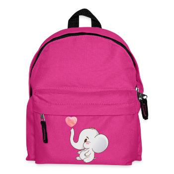 Lanceur de cœur Motifs d’éléphant - Sac à dos Enfant - fuchsia - Devant