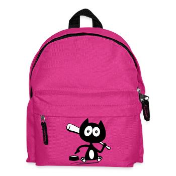 Give me food! Cat humor! - Kids' Backpack - fuchsia - Front