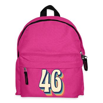 Vintage rétro T Shirt numéro 46 quarante-six - Sac à dos Enfant - fuchsia - Devant