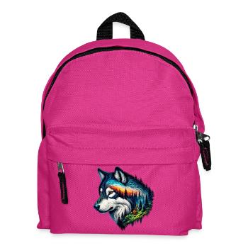Wolf - Kinder Rucksack - Fuchsia - Vorne