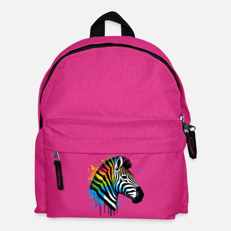 Zebra - Kinder Rucksack - Fuchsia