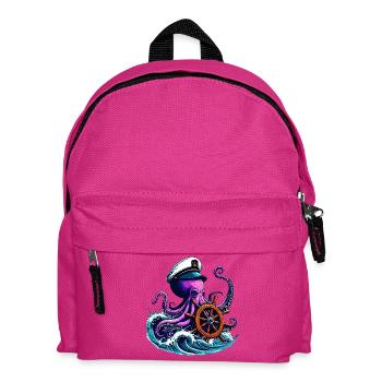 Krake - Kinder Rucksack - Fuchsia - Vorne