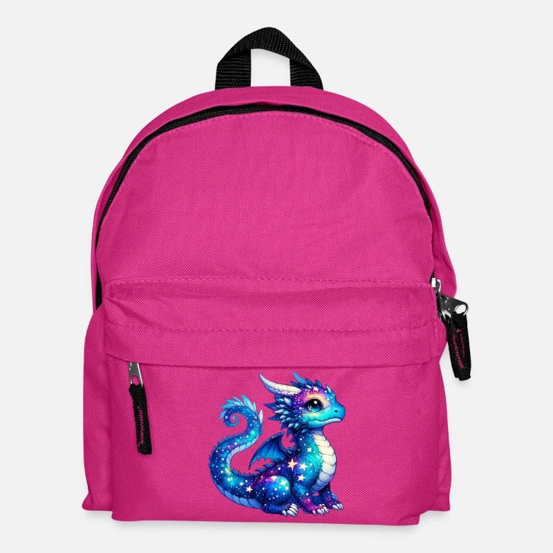 Drache - Kinder Rucksack - Fuchsia