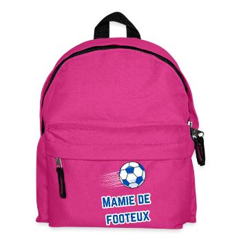 T-Shirt Oma Supporter Fußballer - Kinder Rucksack - Fuchsia - Vorne