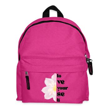 Aimez-vous – Motif 🌸✨ floral - Sac à dos Enfant - fuchsia - Devant
