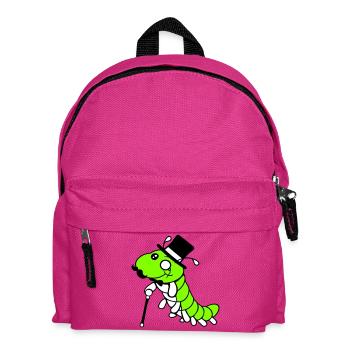 Caterpillar Sir Lord Rich Monocle Glasses Top Hat - Kids' Backpack - fuchsia - Front