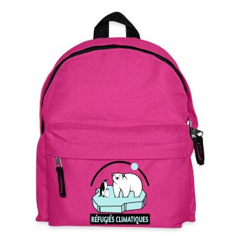 Réfugiés climatiques - Sac à dos Enfant - fuchsia - Devant