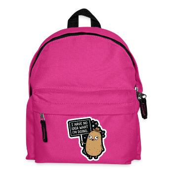 Ich habe keine Ahnung, was ich tue – Verwirrte Kar - Kinder Rucksack - Fuchsia - Vorne
