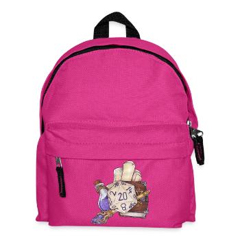 Wizard pour cadeaux de dés D20 sur table de jeu de rôle - Sac à dos Enfant - fuchsia - Devant