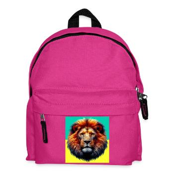 lion - Sac à dos Enfant - fuchsia - Devant