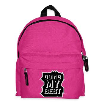 Doing My Best Lustig Ehrlich Motivational Spruch - Kinder Rucksack - Fuchsia - Vorne