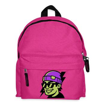 Skater Profil Blitz Grafik - Kinder Rucksack - Fuchsia - Vorne