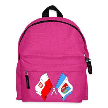 Drapeau Pologne, Subcarpatie franchie - Sac à dos Enfant - fuchsia - Devant