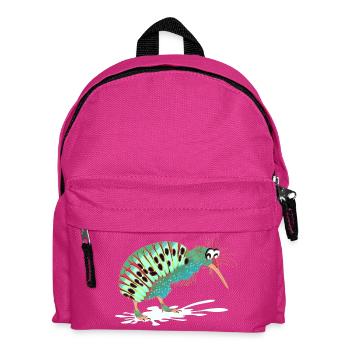 Funny Animals - Funny Bird Kiwi Bird - Kids' Backpack - fuchsia - Front