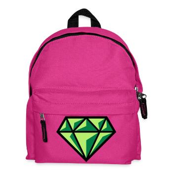 Diamond (Gemstone Brilliant Symbol / POS Gre 3C) - Kids' Backpack - fuchsia - Front