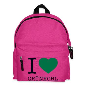 J’adore le chou frisé - Sac à dos Enfant - fuchsia - Devant