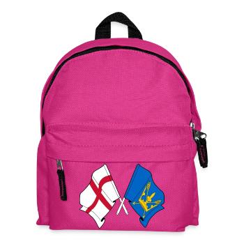 Drapeaux croisés du Suffolk et de l’Angleterre - Sac à dos Enfant - fuchsia - Devant