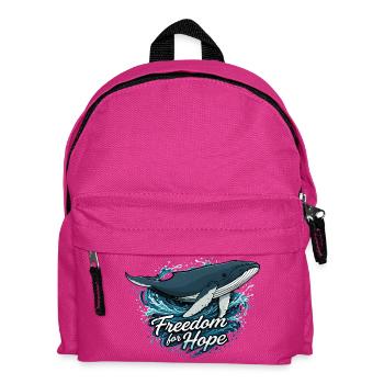 Freedom for Hope – Wal & Wellen - Kinder Rucksack - Fuchsia - Vorne