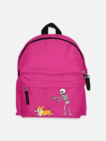 Halloween, Cprgi, Skelett - Kinder Rucksack - Fuchsia