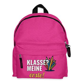 Grundschullehrerin Geschenk für die erste Klasse - Kinder Rucksack - Fuchsia - Vorne