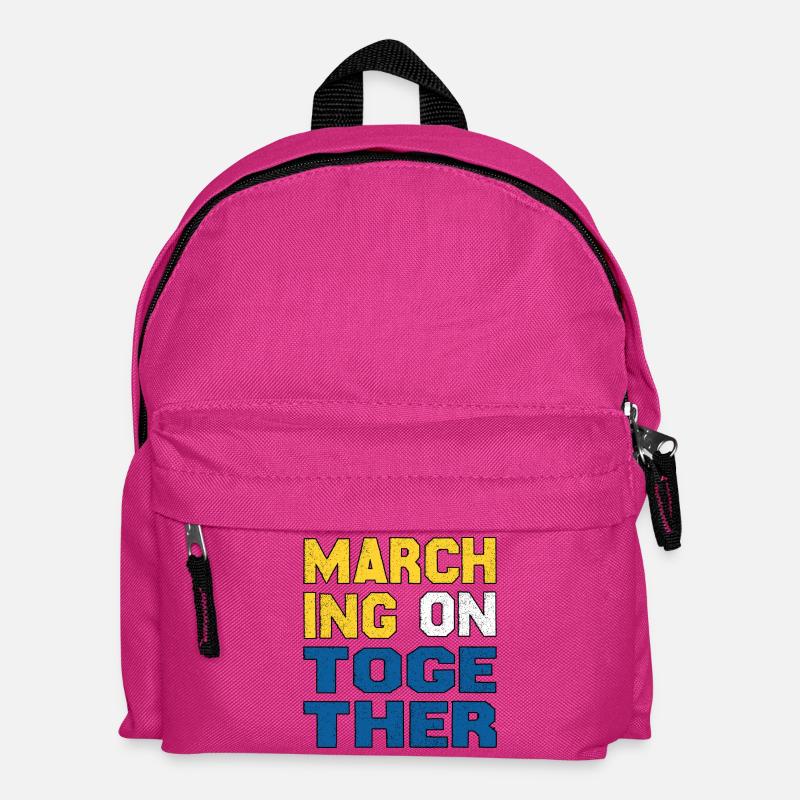Gemeinsam weitermarschieren - Kinder Rucksack - Fuchsia