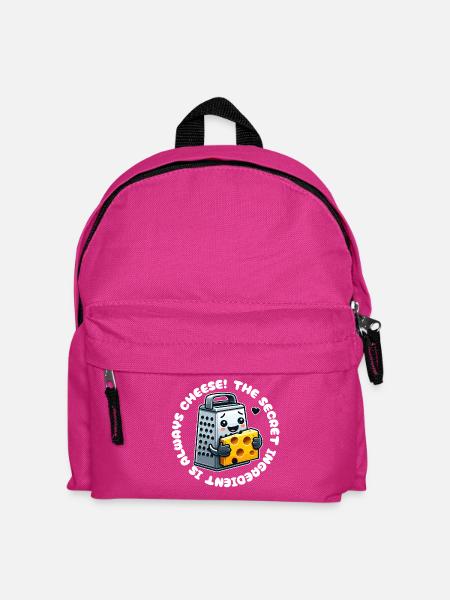 Das Geheimnis ist immer Käse - Lustiges Kochdesign - Kinder Rucksack - Fuchsia
