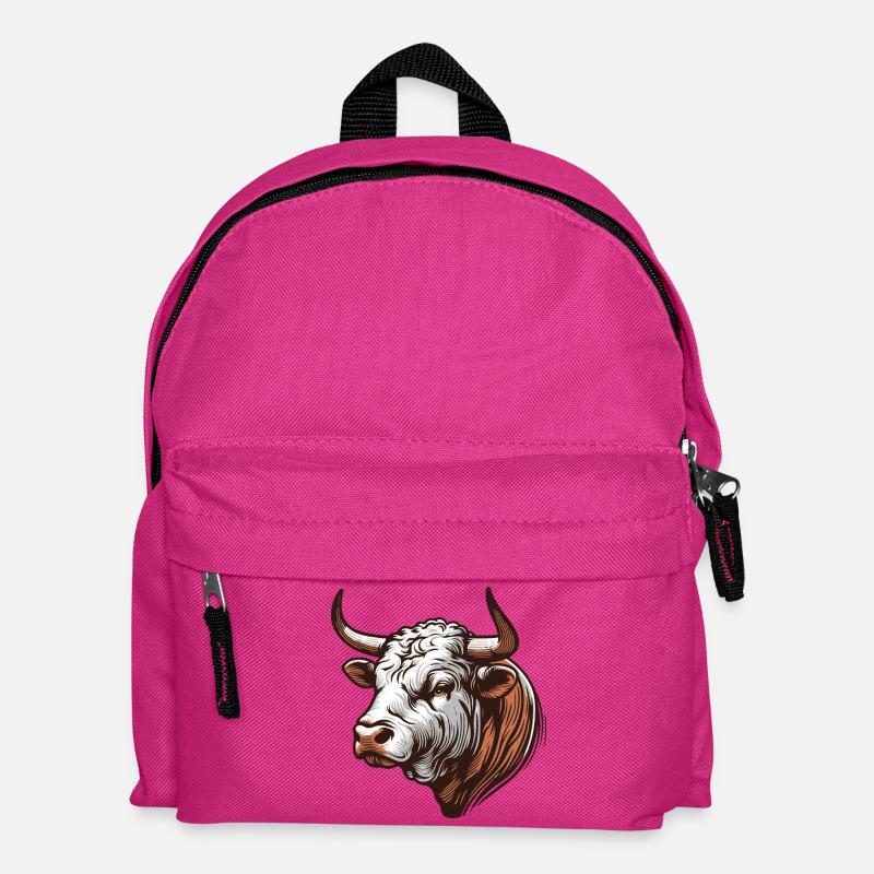 Stier - Kinder Rucksack - Fuchsia
