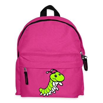Chenille douce douce petits sourires amicale heureuse - Sac à dos Enfant - fuchsia - Devant