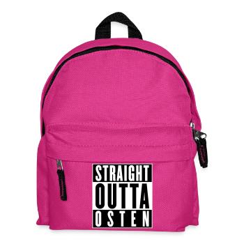 Straight outta Osten (Farben änderbar) - Kinder Rucksack - Fuchsia - Vorne