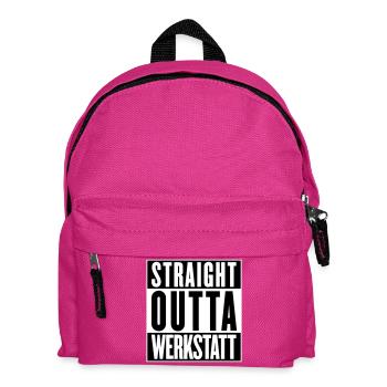 Straight outta workshop (colors changeable) - Kids' Backpack - fuchsia - Front