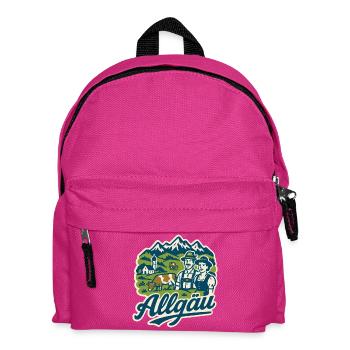 Allgäu Alpen Landschaft - Kinder Rucksack - Fuchsia - Vorne