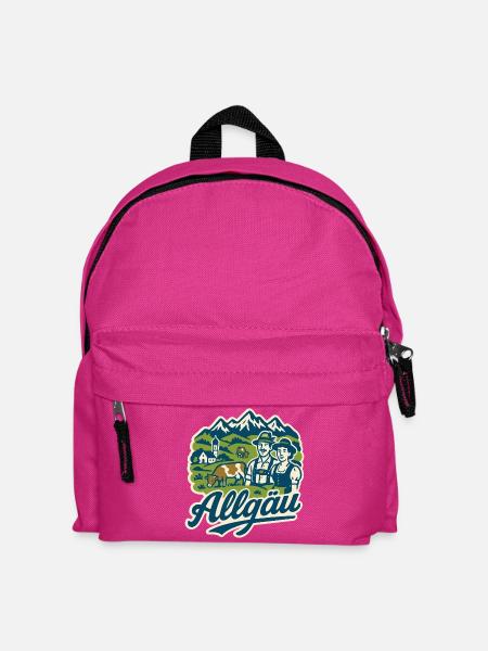Allgäu Alpen Landschaft - Kinder Rucksack - Fuchsia