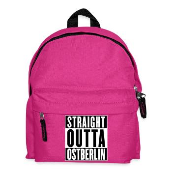 Straight outta Ostberlin (Farbe änderbar) - Kinder Rucksack - Fuchsia - Vorne
