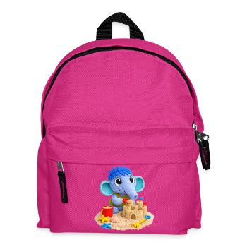 Leo Longnose sur la plage - Sac à dos Enfant - fuchsia - Devant