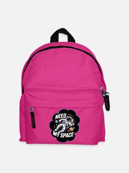 Need My Space Astronaut All - Kinder Rucksack - Fuchsia