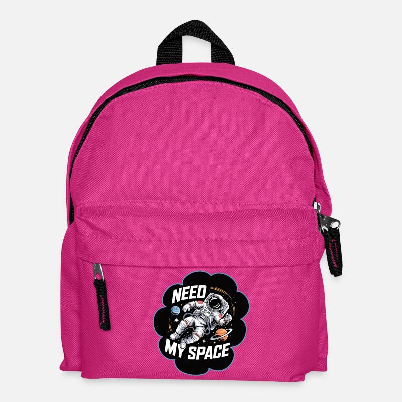Need My Space Astronaut All - Kinder Rucksack - Fuchsia