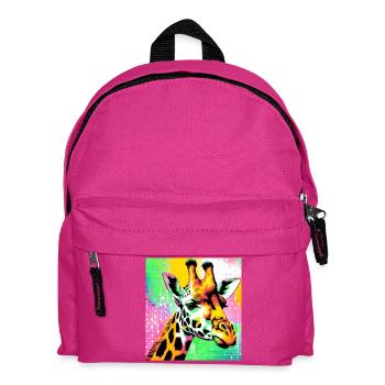 giraffe - Kids' Backpack - fuchsia - Front