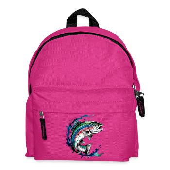 Jumping Trout Trout Jump - Kids' Backpack - fuchsia - Front
