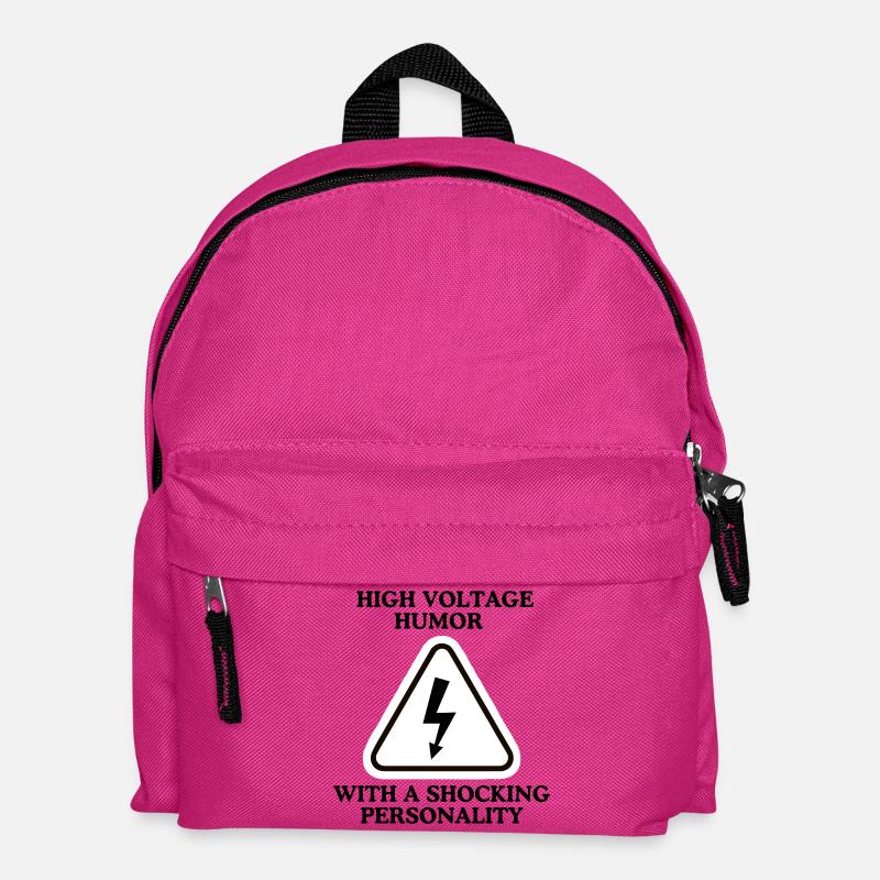 Blitzwarnung Dreieckszeichen - Kinder Rucksack - Fuchsia
