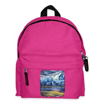 Aventure Arctique – Illustration rétro - Sac à dos Enfant - fuchsia - Devant
