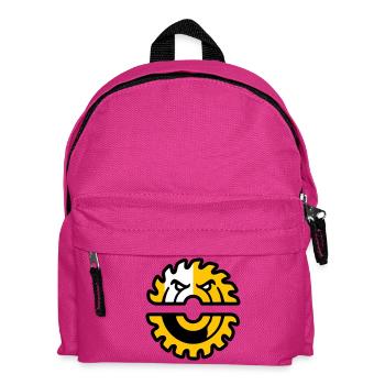 Kreissaege Maskottchen Logo - Kinder Rucksack - Fuchsia - Vorne