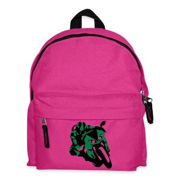 Motorrad - Kinder Rucksack - Fuchsia - Vorne