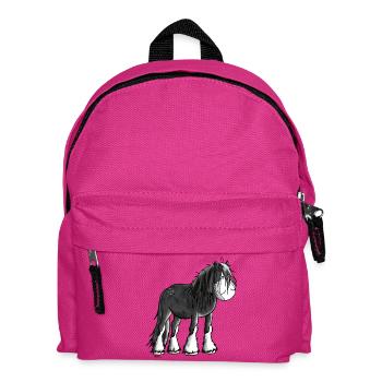 Starkes Shire Horse - Kinder Rucksack - Fuchsia - Vorne