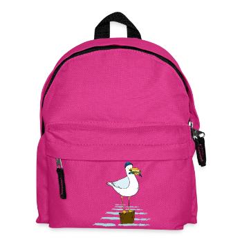 Möwe - Kinder Rucksack - Fuchsia - Vorne