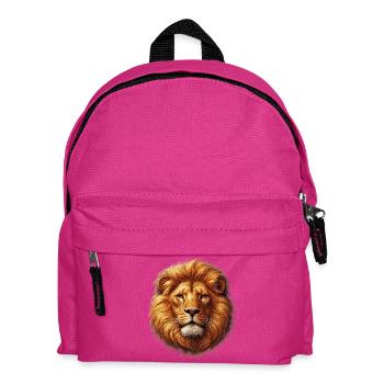 Löwe - Kinder Rucksack - Fuchsia - Vorne