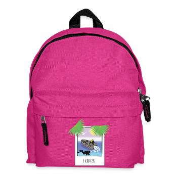 Schnappschuss Urlaub - Kinder Rucksack - Fuchsia - Vorne