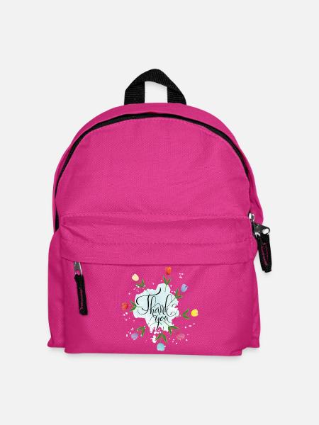 Thank You Blumenstrauß - Kinder Rucksack - Fuchsia